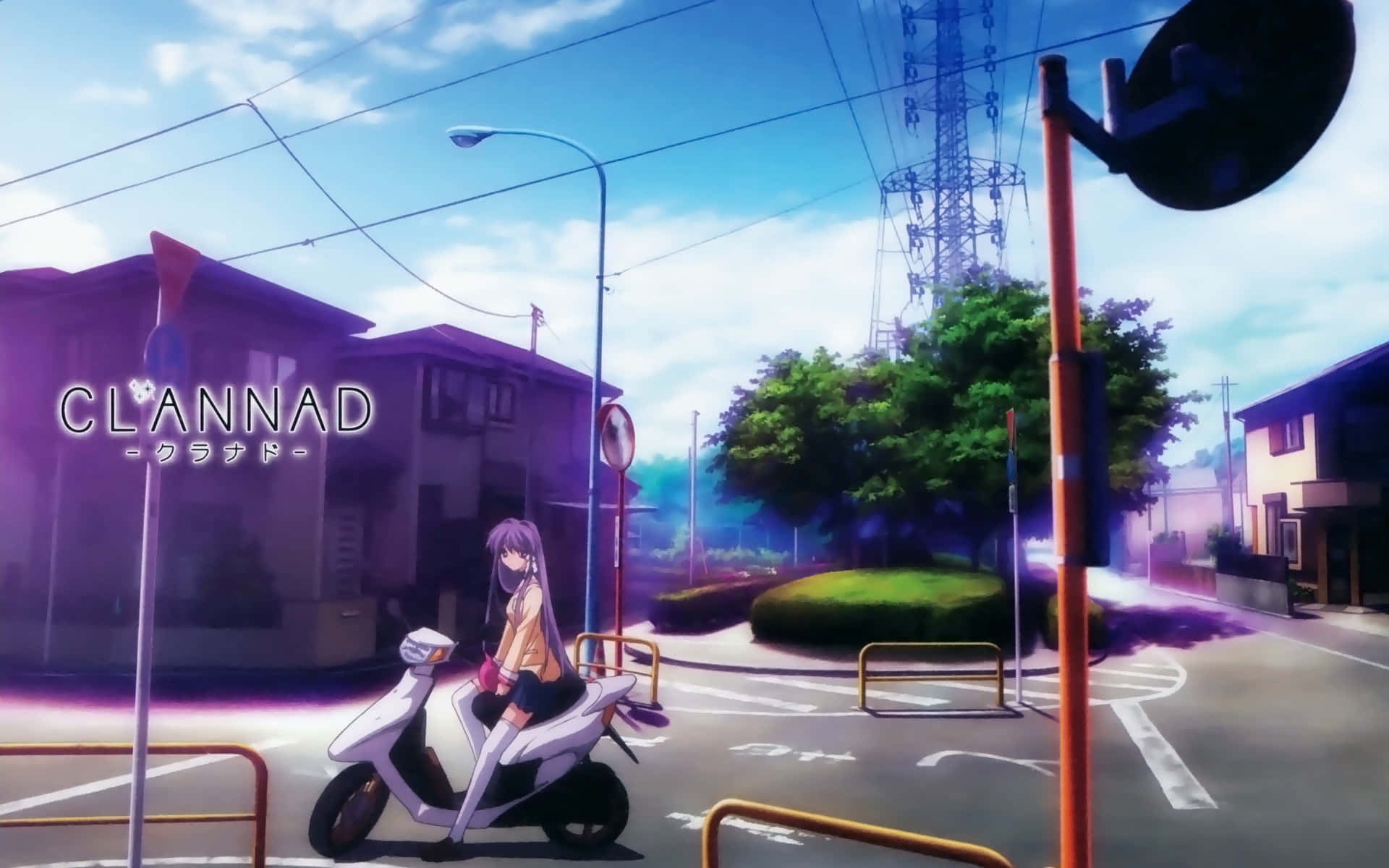 Captivating Image Of Kyou Fujibayashi From Clannad Anime Series Wallpaper