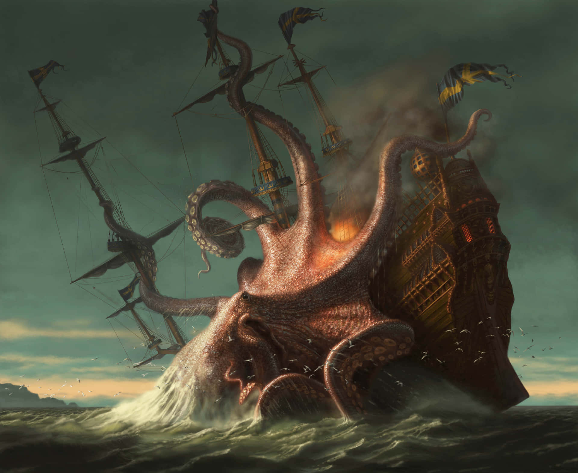 Captivating Image Of The Mythical Kraken