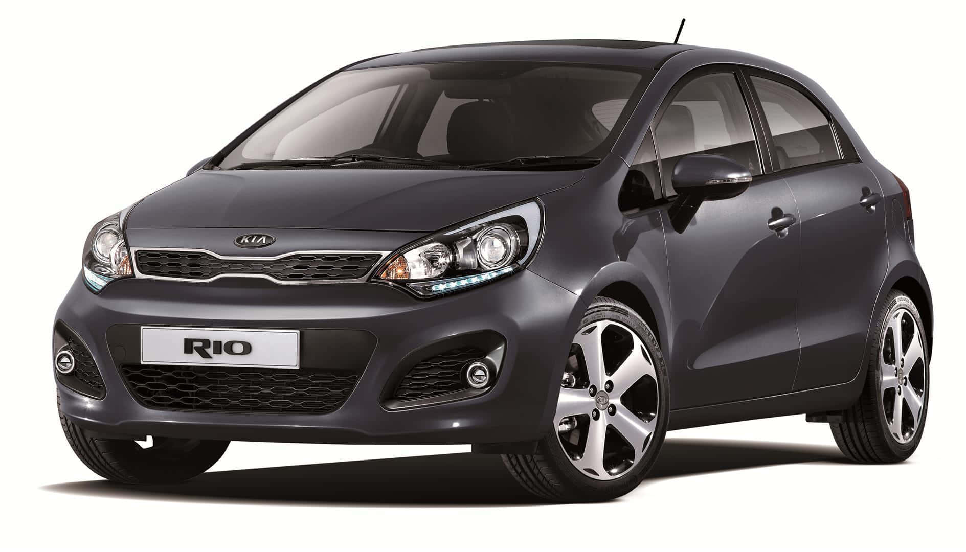 Captivating Kia Rio In Motion Wallpaper