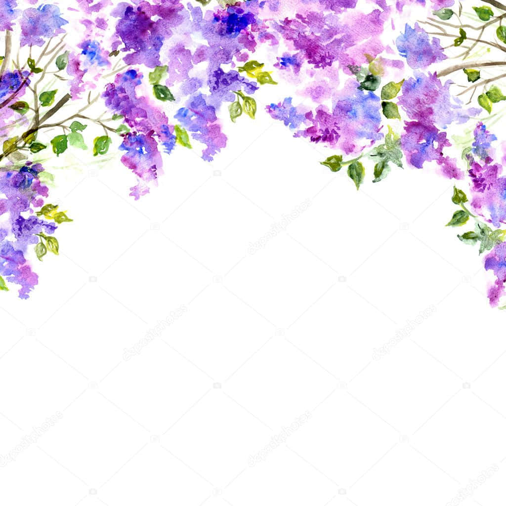 Captivating Lilac Floral Background