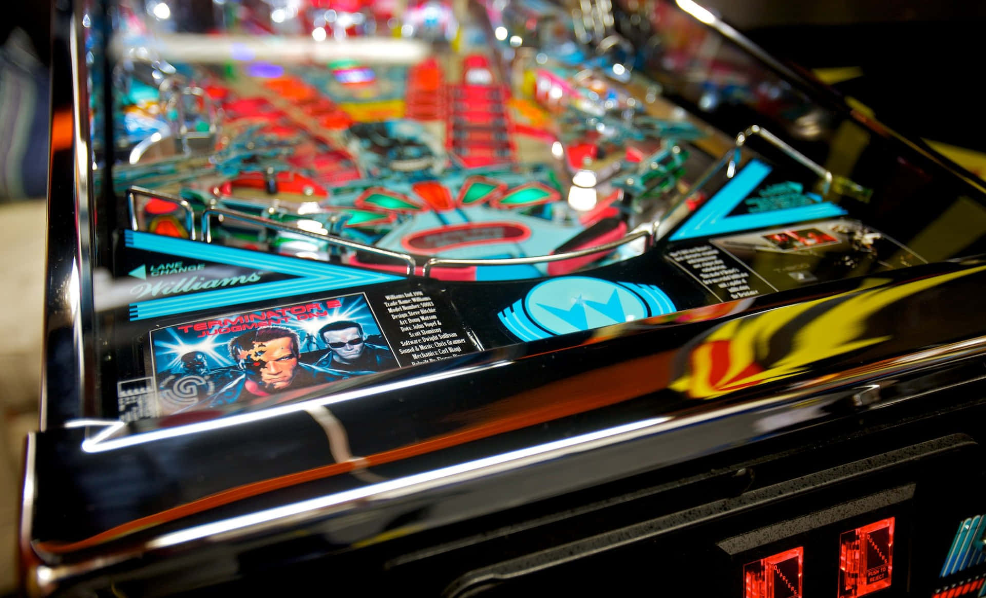 Captivating Pinball Machine In Action Wallpaper