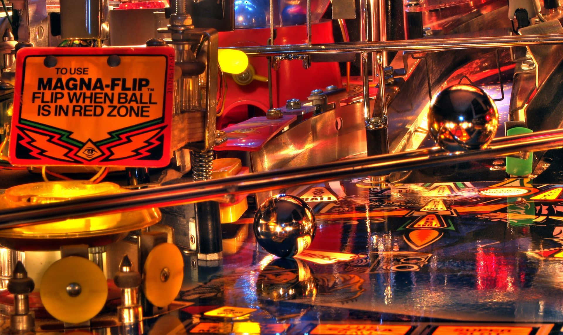 Captivating Retro Pinball Machine Wallpaper