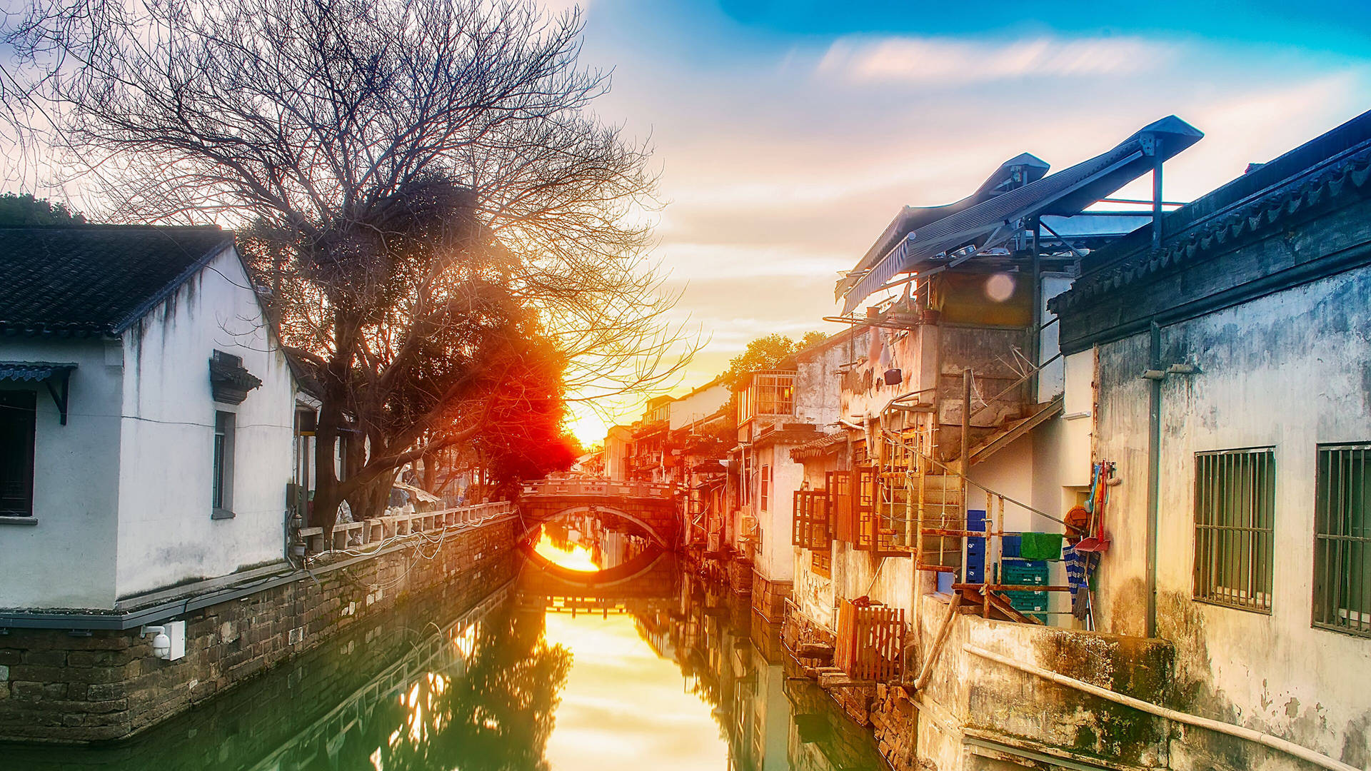 Captivating Scenery Of Suzhou, China Wallpaper
