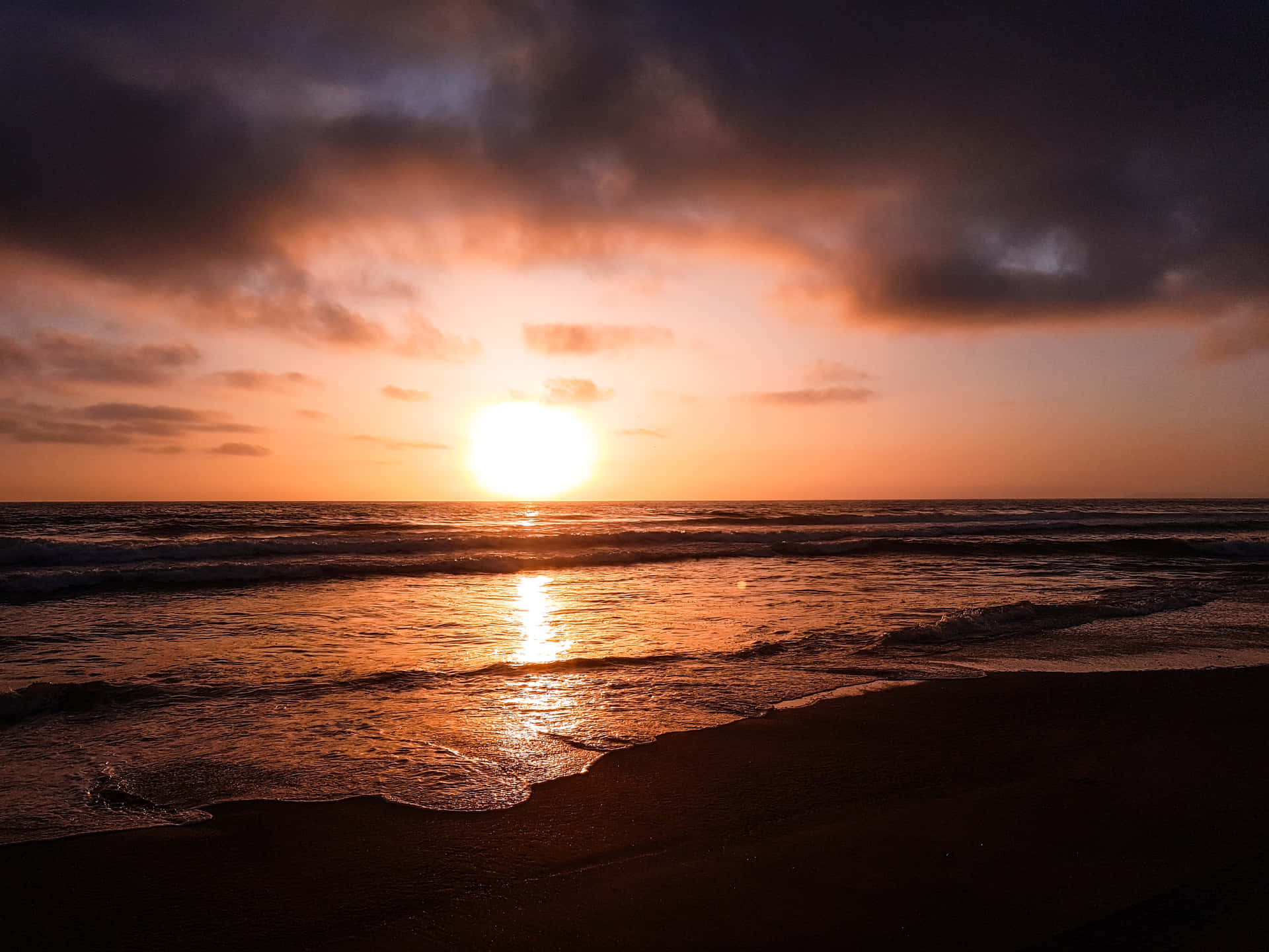 Captivating Sunset On The Horizon