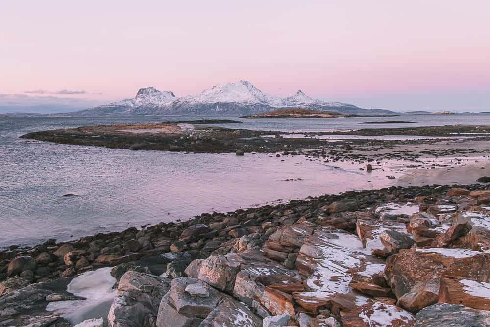 Captivating Sunset Over Bodø, Norway Wallpaper