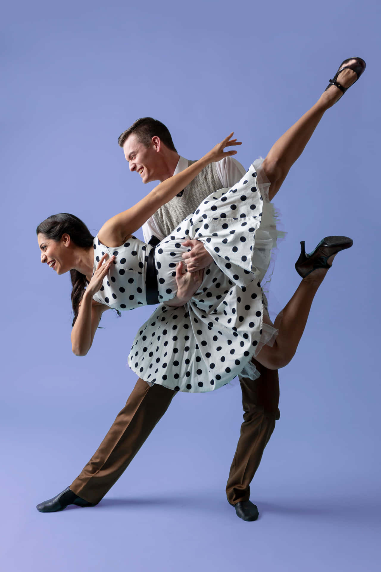 Captivating Swing Dance Performance Wallpaper