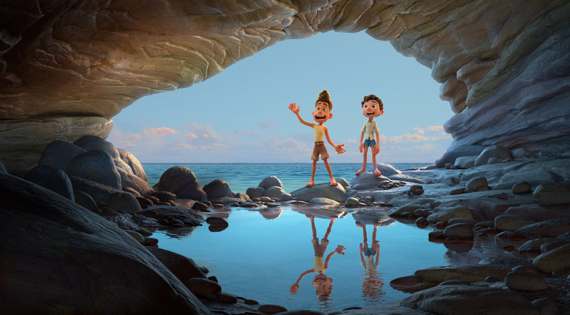Captivating Underwater Adventure In Pixar's Luca Wallpaper