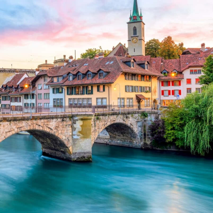Captivating View Of Bern Old Town, Switzerland Wallpaper