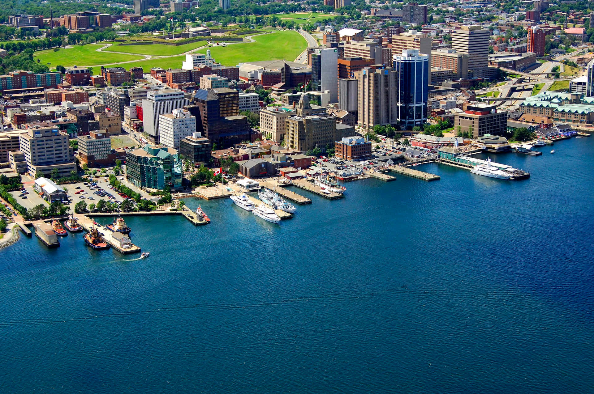 Captivating View Of Halifax Waterfront Wallpaper