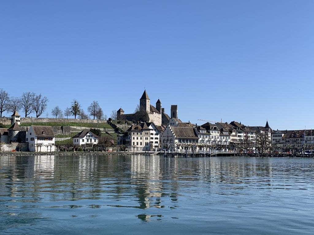 Captivating View Of Rapperswil-jona Cityscape Wallpaper