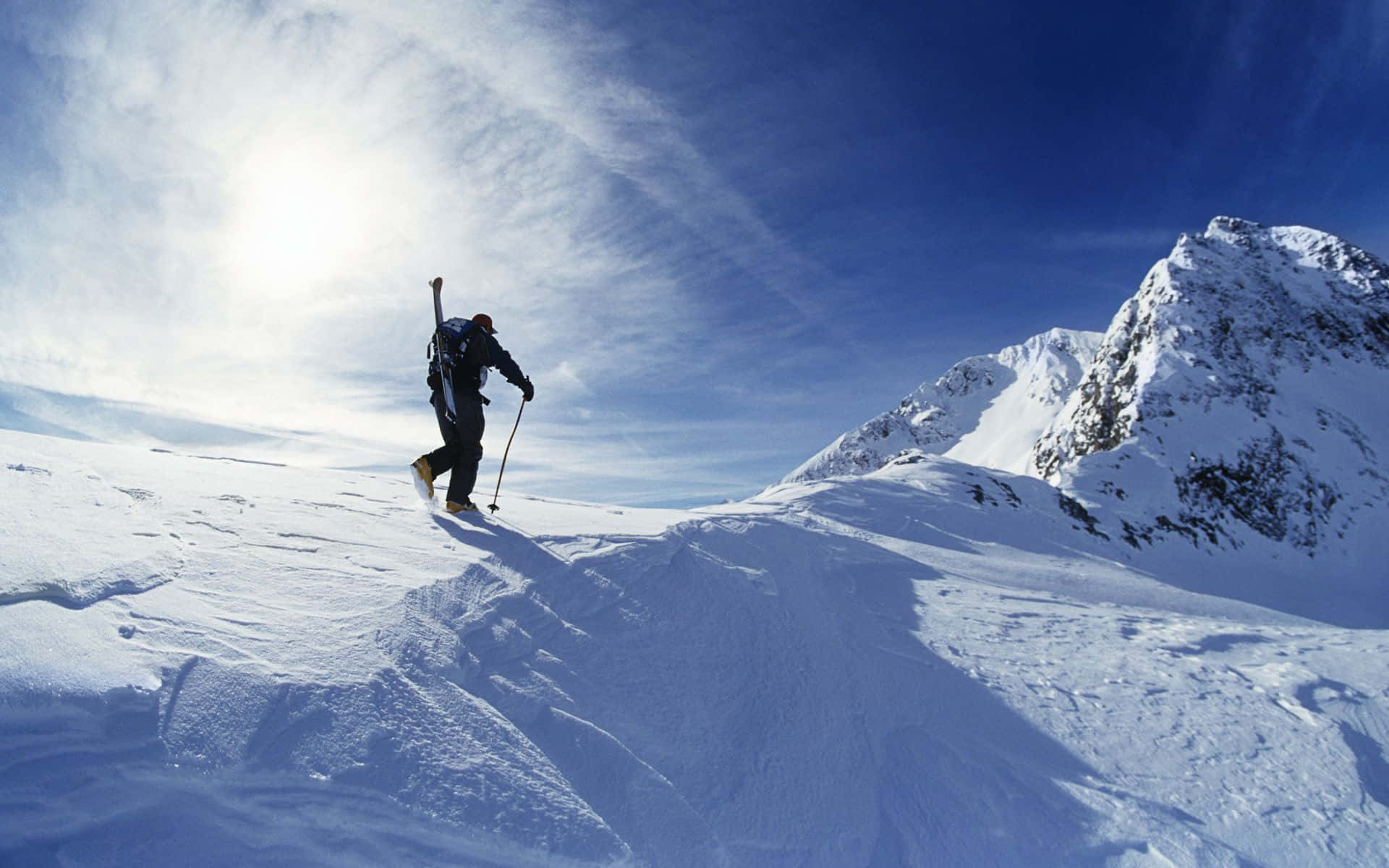 Captivating Winter Sport Adventure Wallpaper