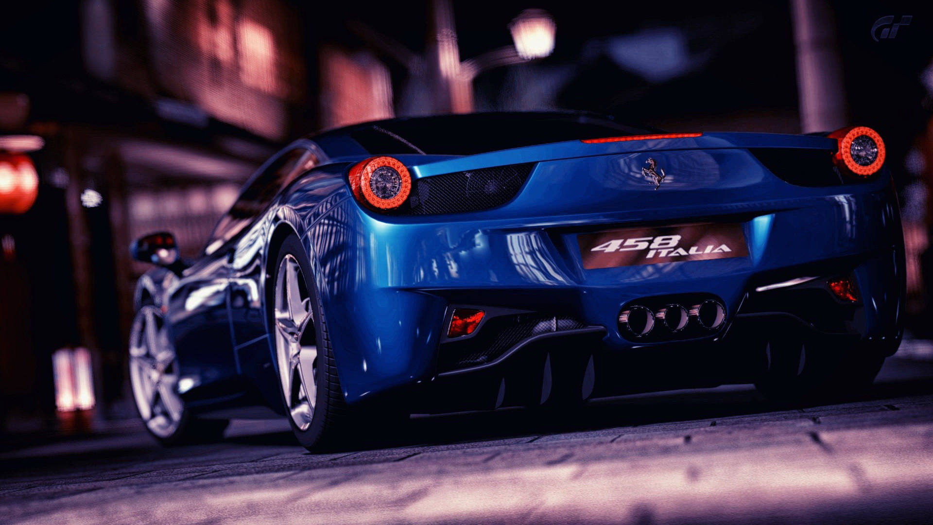 Car 4k Blue 458 Italia Ferrari Wallpaper