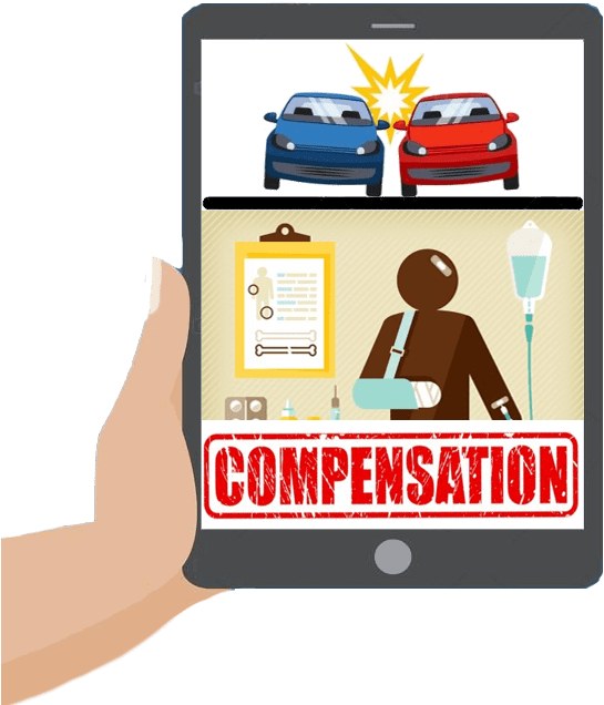Car Accident Compensation Concept PNG
