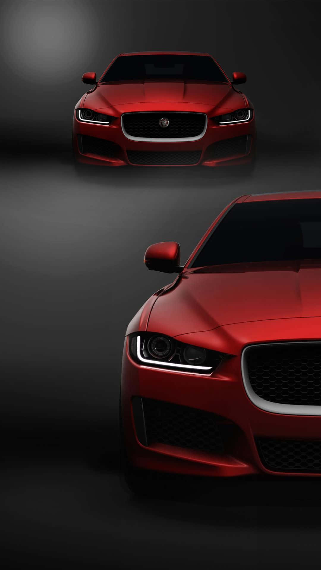 Tapetför Dator Eller Mobil: Röd Jaguar Xf Bil För Android. Wallpaper
