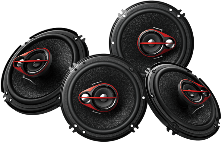 Car Audio Speakers Set PNG