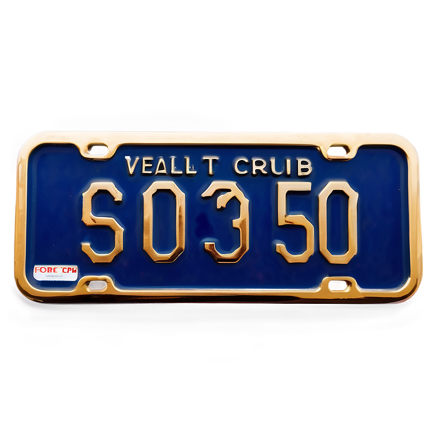 Download Car Club License Plate Png Uuf | Wallpapers.com