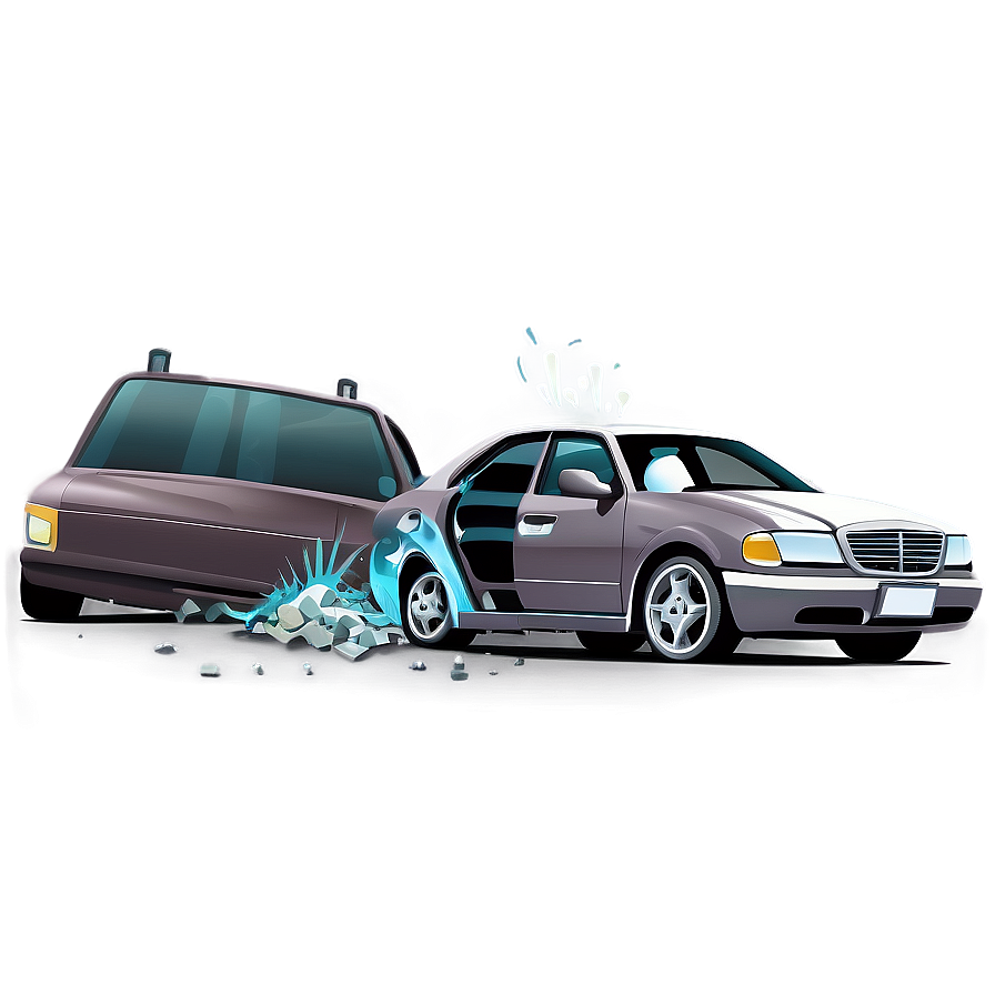 Download Car Crash Cartoon Png Gwt | Wallpapers.com