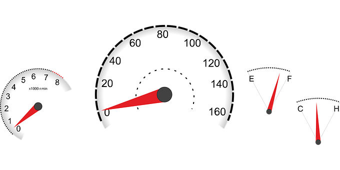 Car Dashboard Gauges Vector PNG