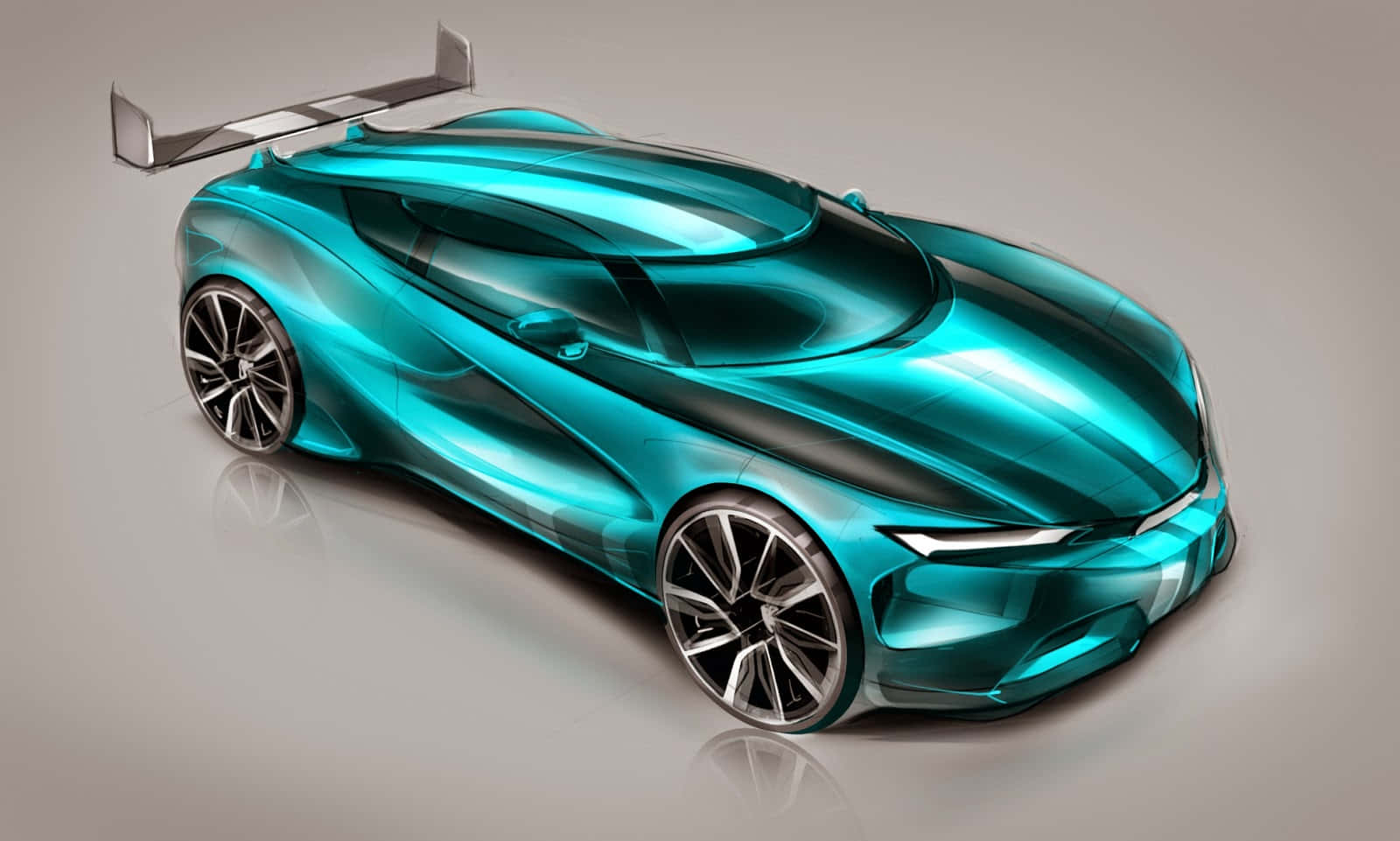 Futuristic Innovative Car Design Concept Wallpaper