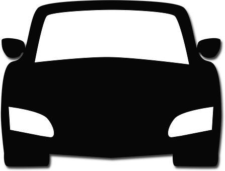 Car Front Silhouette Icon PNG