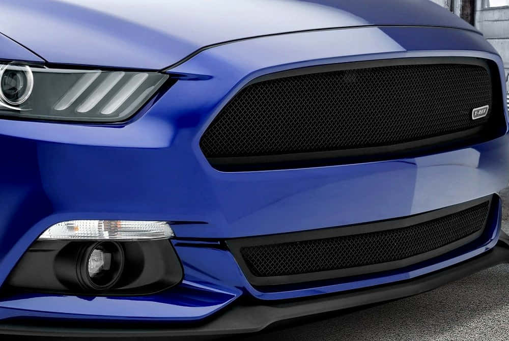 Up Close and Personal with a Car Grill Wallpaper