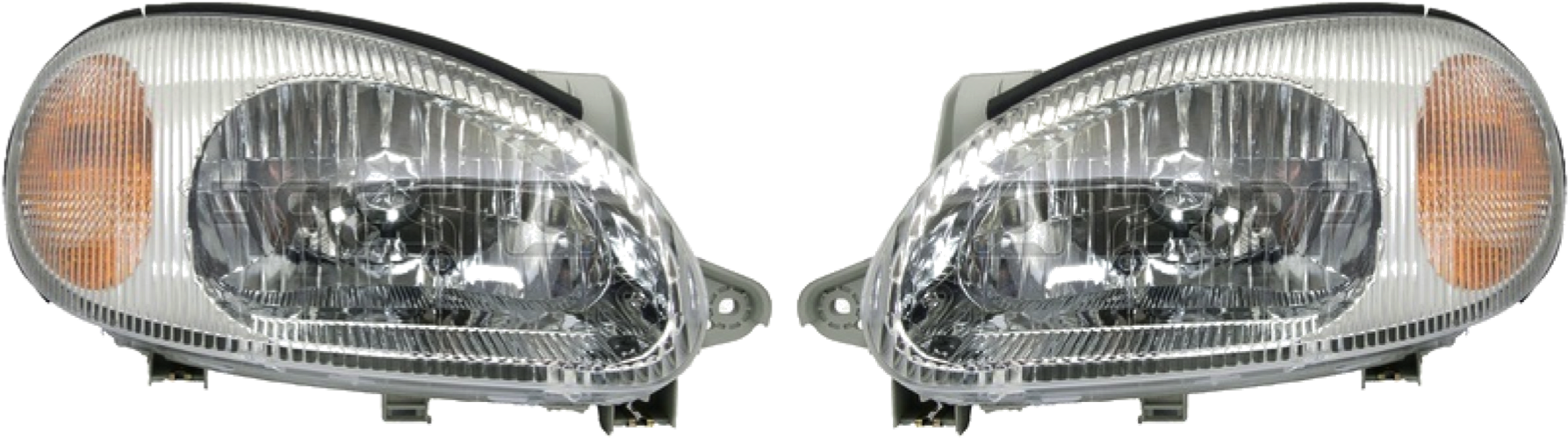 Car Headlight Pair Transparent Background PNG