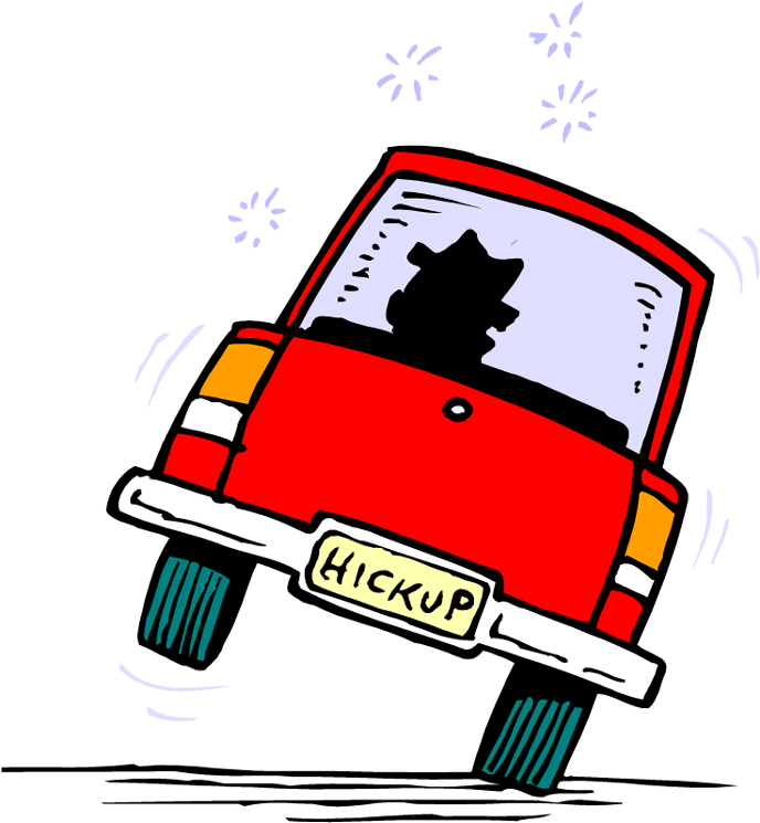 Car Hiccup Cartoon PNG