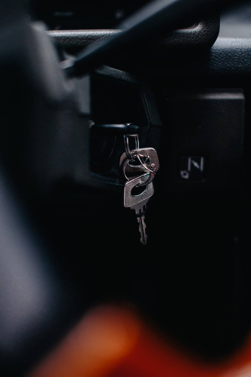Unattended Car Key Inside a Vehicle Wallpaper