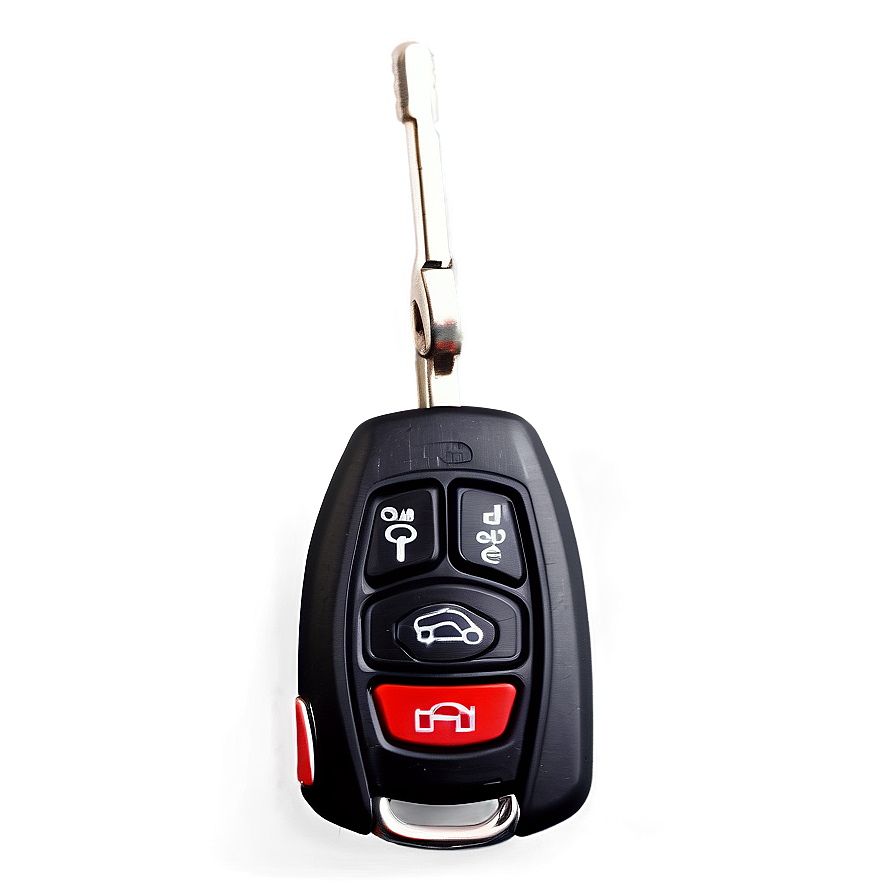 Car Key With Alarm Button Png 06122024 PNG