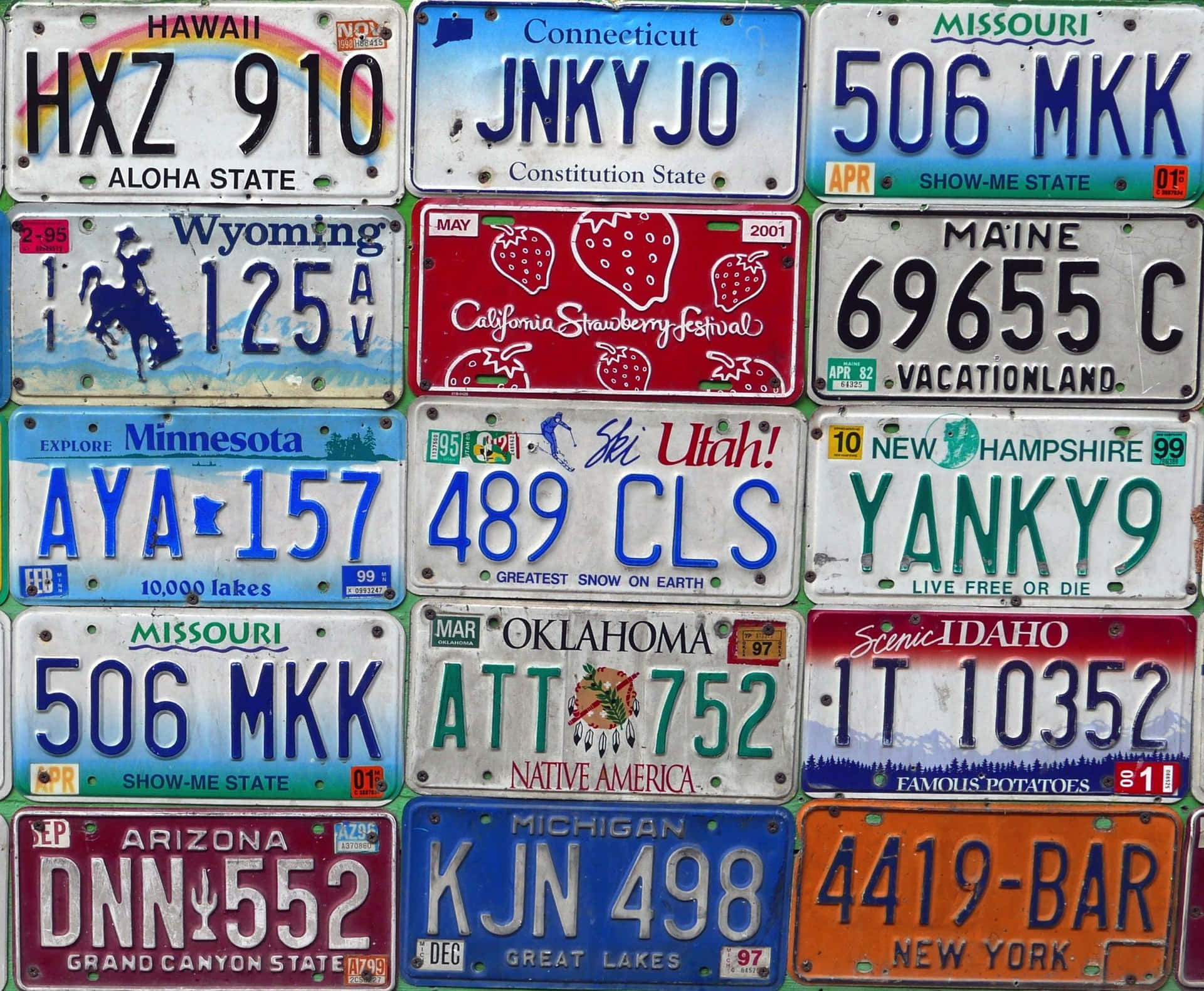 Unique Car License Plate on a Stylish Vehicle Wallpaper
