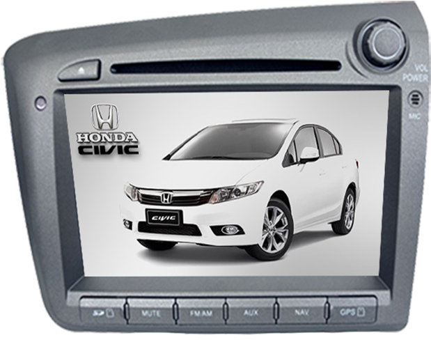 Car Navigation System Honda Civic PNG