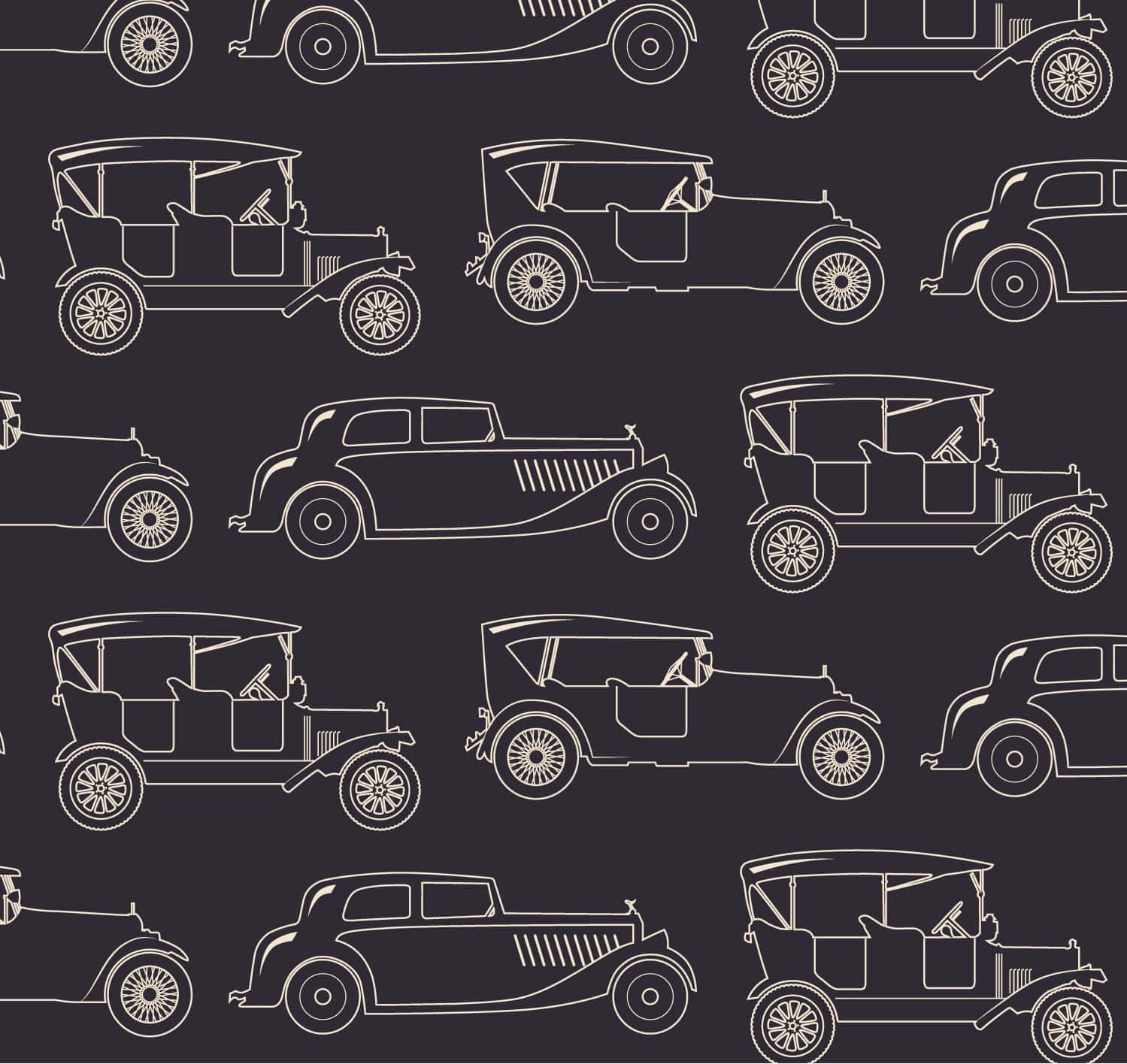 Stylish Car Pattern Background Wallpaper