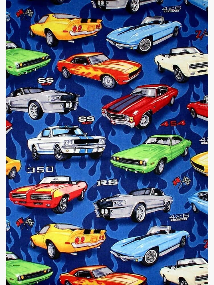 Seamless Car Pattern Wallpaper Wallpaper