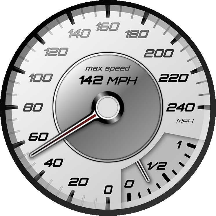 Car Speedometer Max Speed Indication PNG