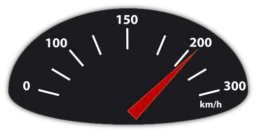 Car Speedometer Red Needle PNG