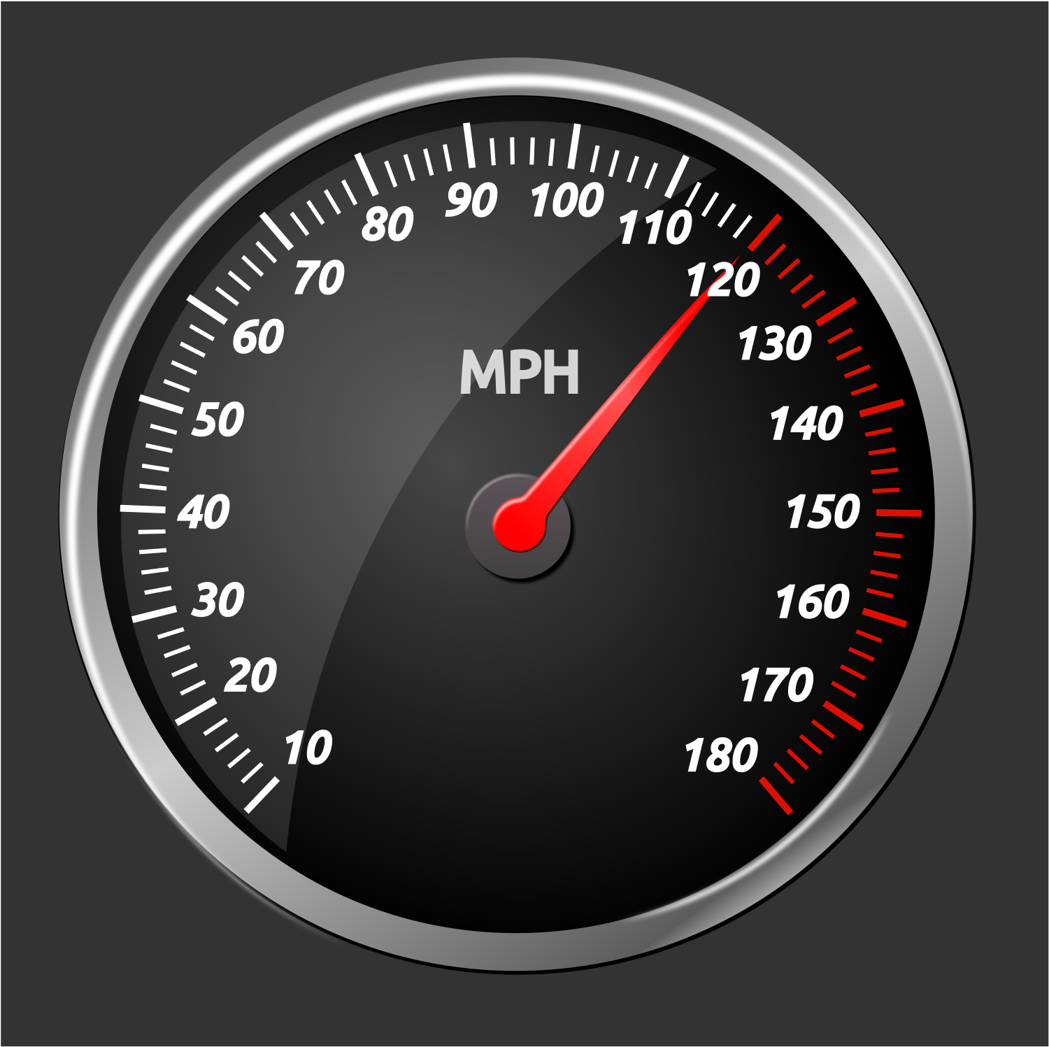 Car Speedometer Red Needle PNG