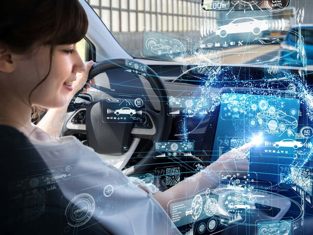 Innovative Car Technology Interface Wallpaper