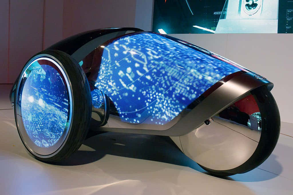 Futuristic Car Cockpit with Advanced Technology Wallpaper