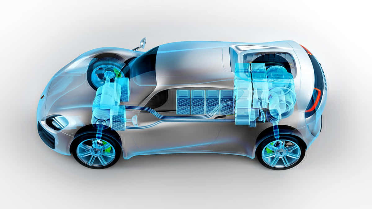 Futuristic Car Dashboard Interface Wallpaper