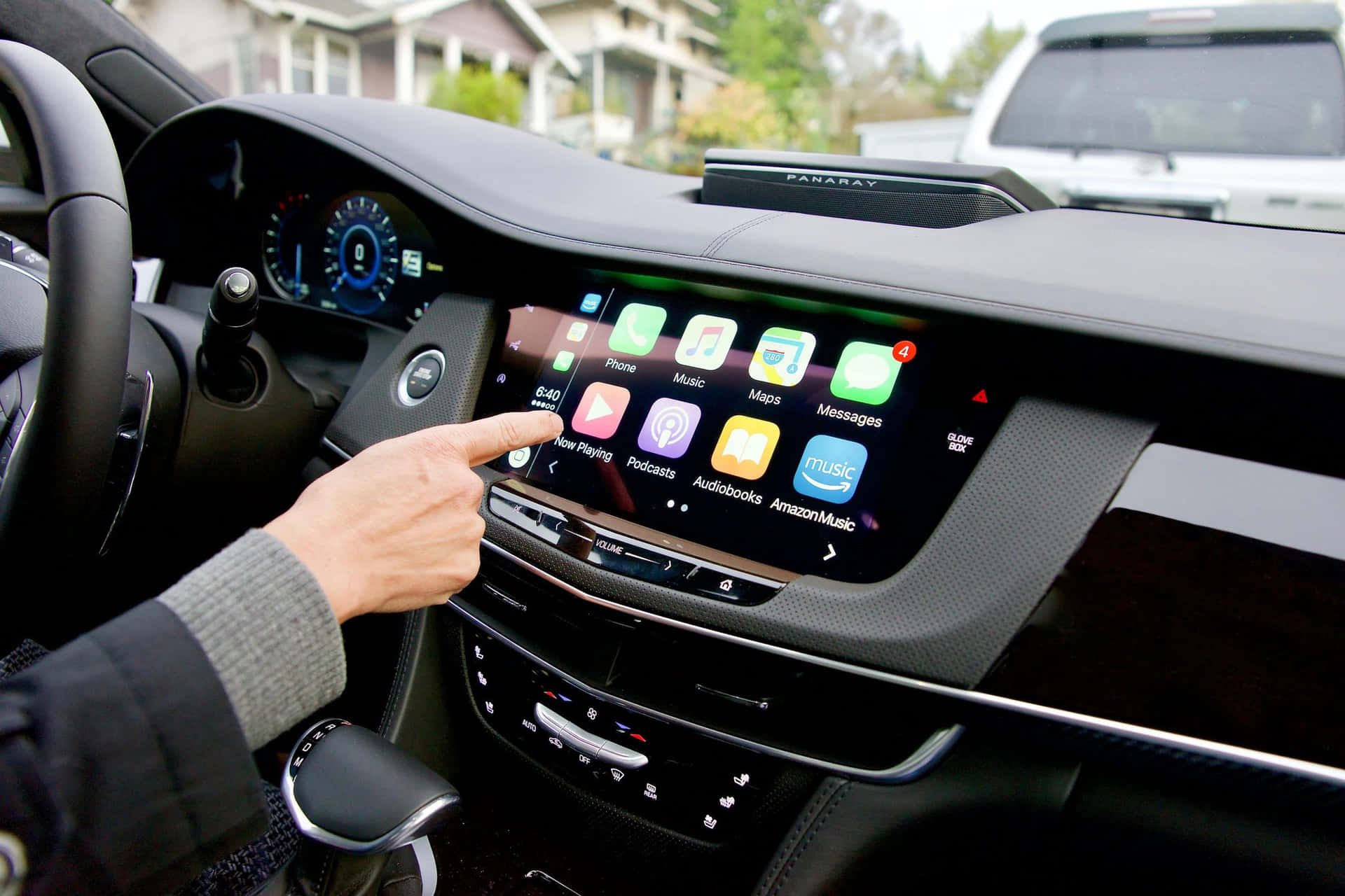 Modern Car Technology Dashboard Interface Wallpaper