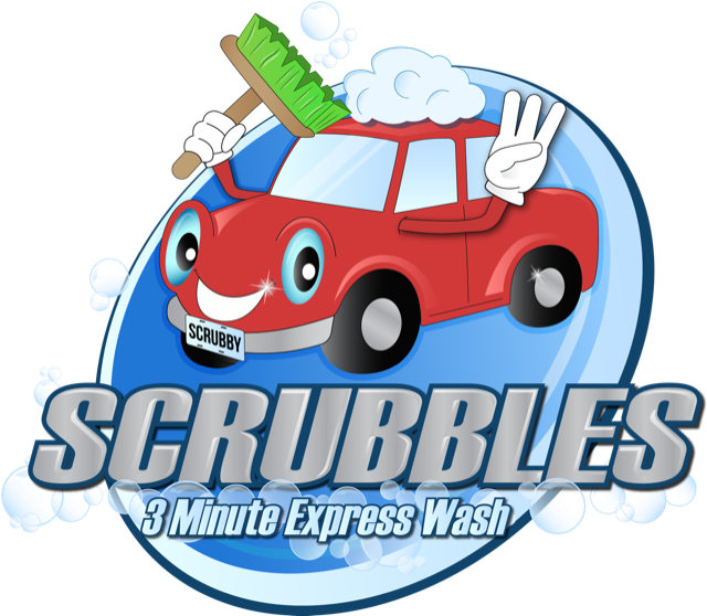 Car Wash Mascot Express Service Logo PNG