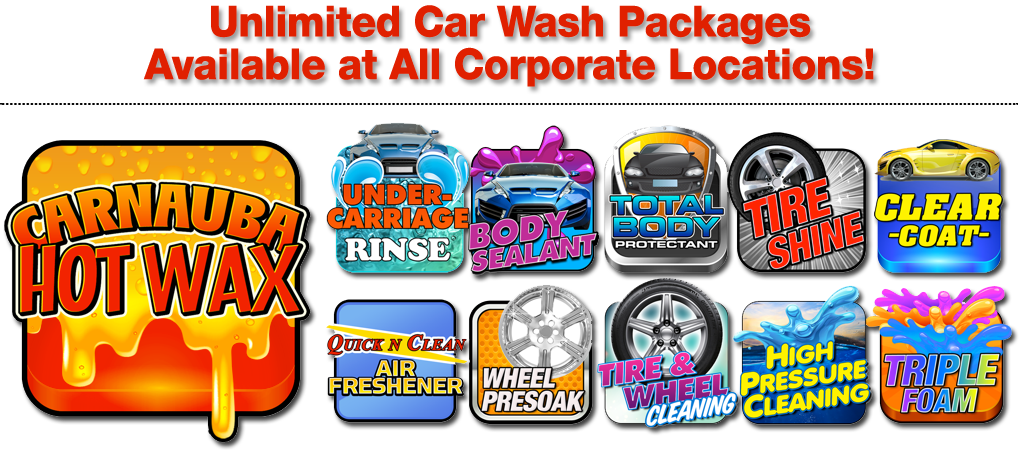 Car Wash Packages Promotion Banner PNG