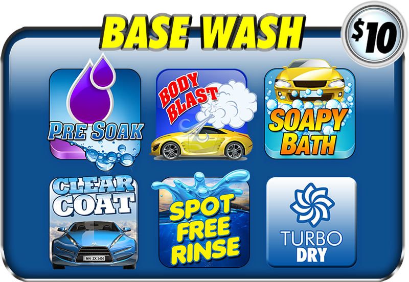 Car Wash Service Menu Board PNG