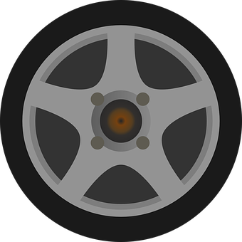 Car Wheel Icon Graphic PNG