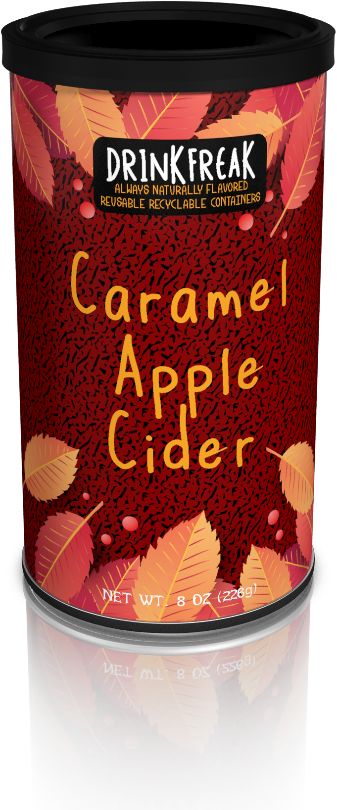 Caramel Apple Cider Container PNG