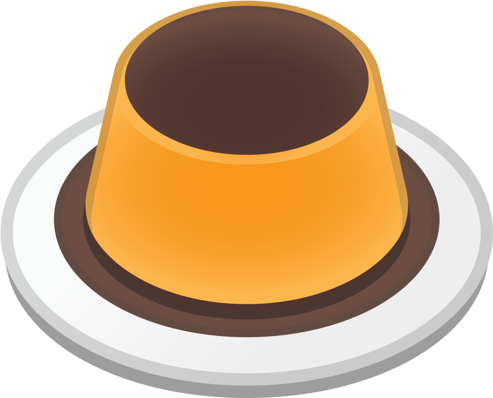 Caramel Custard Dessert Illustration.png PNG