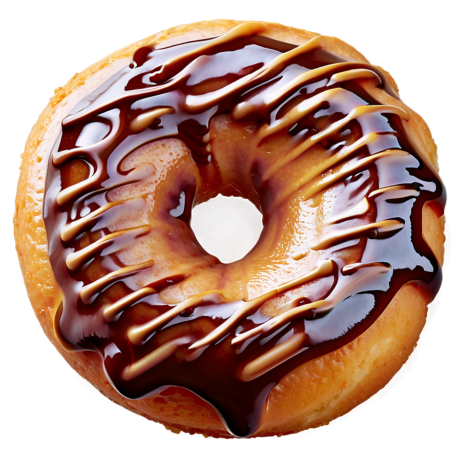 Caramel Drizzle Donut Png 05232024 PNG