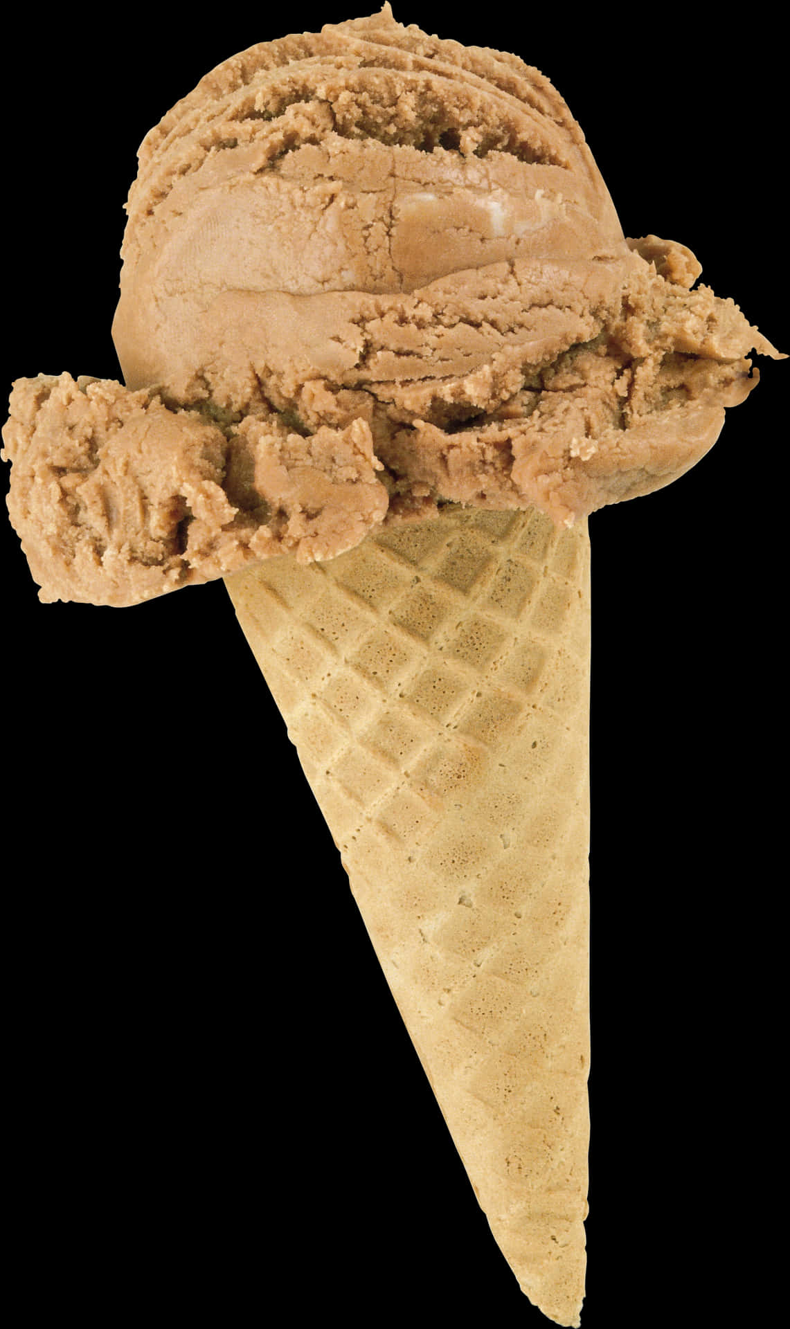 Caramel Ice Cream Cone PNG