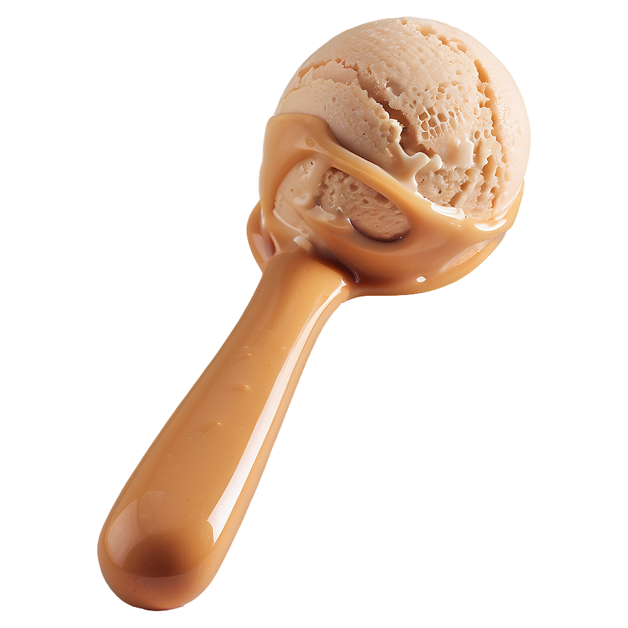 Caramel Ice Cream Scoop Png Udf50 PNG