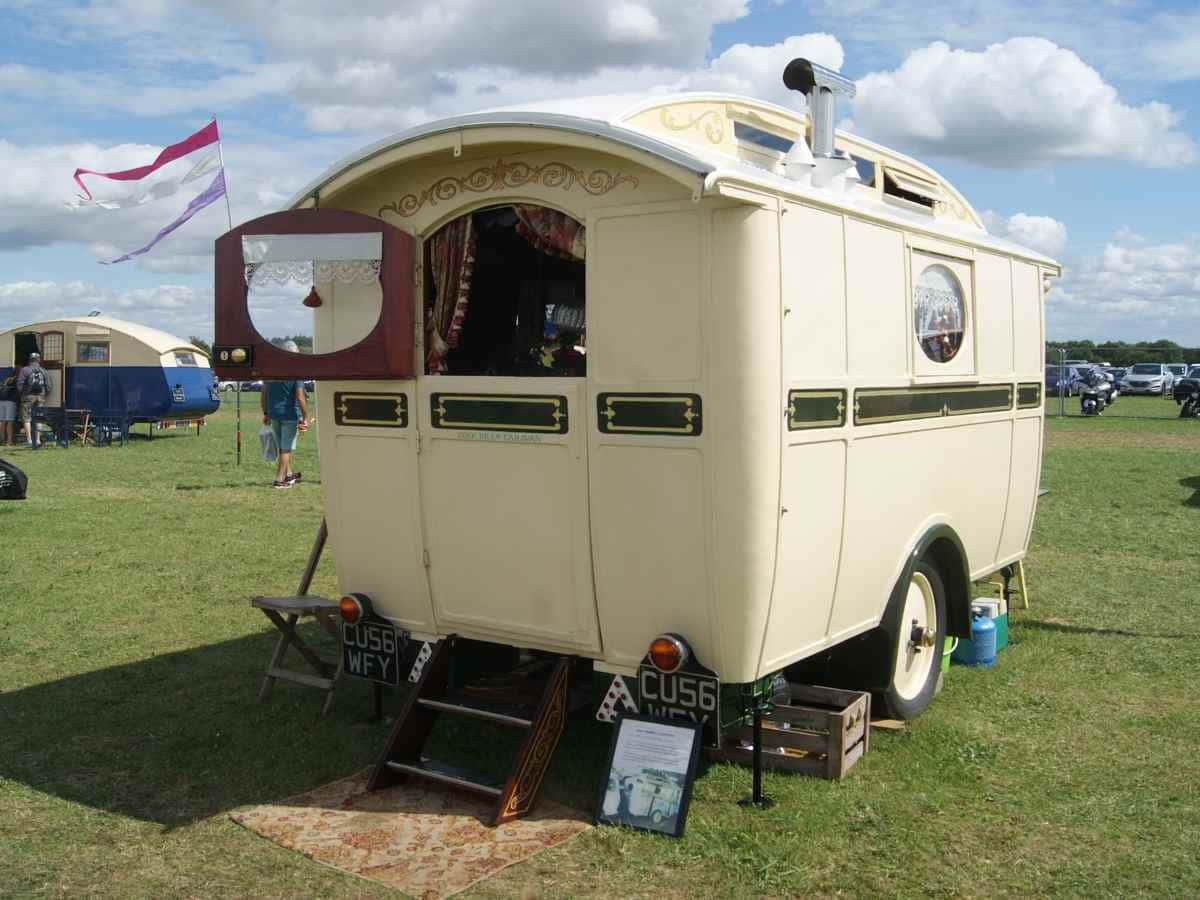 A White And Brown Camper
